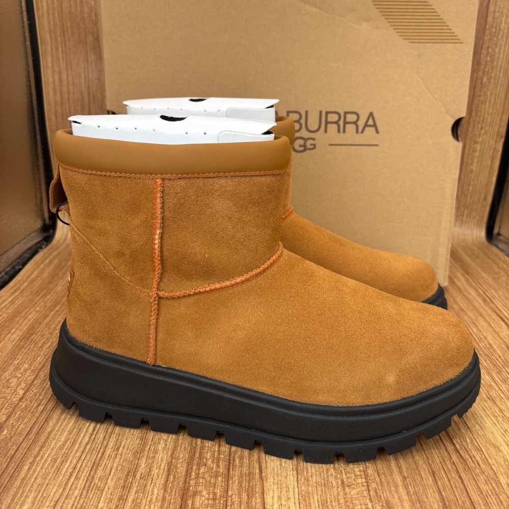 Koolaburra by UGG Koola Mini Hybrid Boots Womens 9 Chestnut Waterproof Suede NEW